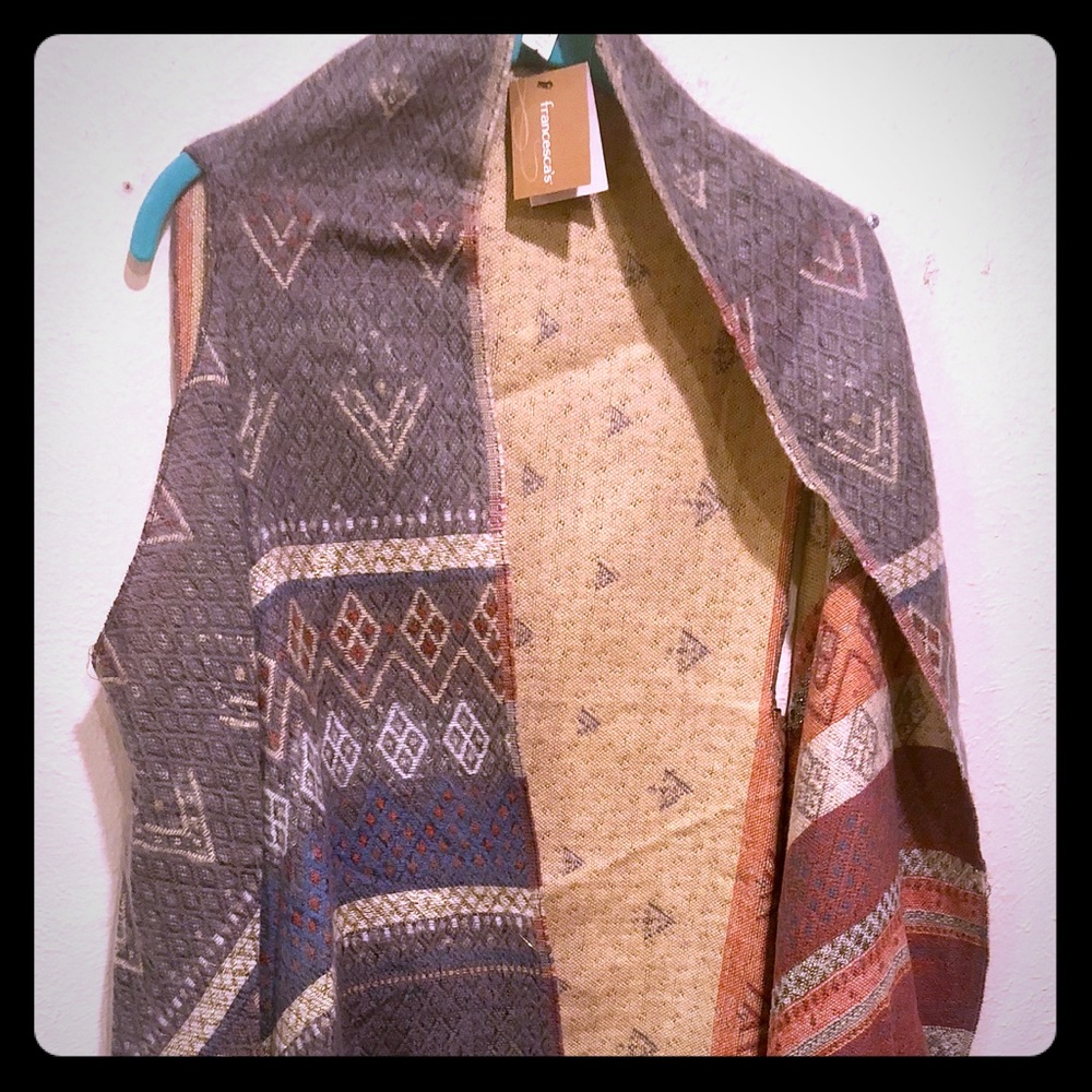 NWT!! Francesca’s Woven Vest Scarf